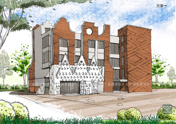 河南西平幼兒園建筑設計—金鴿子(圖2)